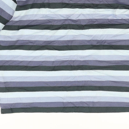 Defined Womens Blue Striped  Pullover Jumper Size L