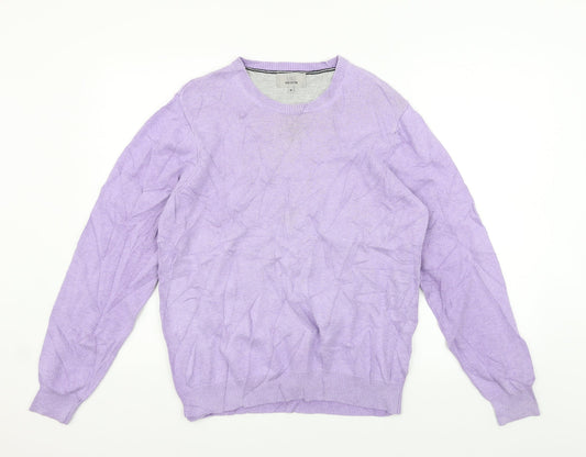 Womens UK Size M Marks and Spencer Purple Pullover Jumper