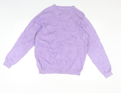 Womens UK Size M Marks and Spencer Purple Pullover Jumper