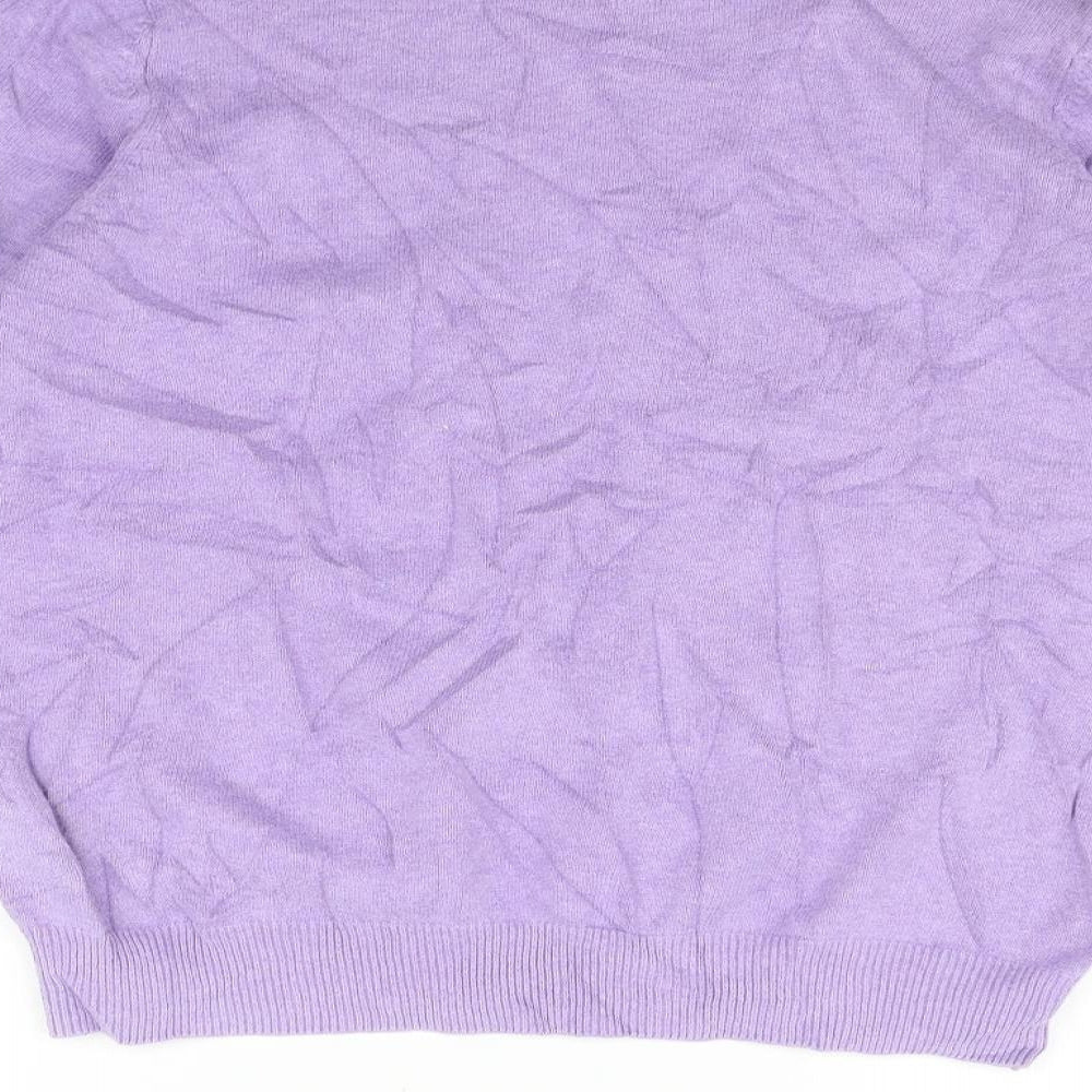 Womens UK Size M Marks and Spencer Purple Pullover Jumper