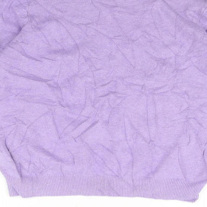 Womens UK Size M Marks and Spencer Purple Pullover Jumper