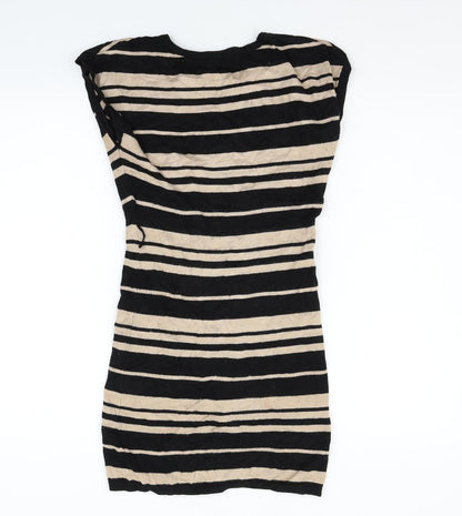 Apricot Womens Orange Striped  Jumper Dress  Size XS