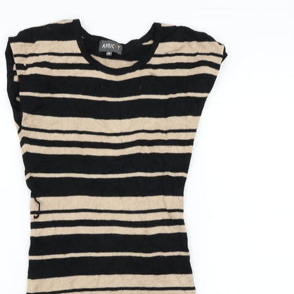 Apricot Womens Orange Striped  Jumper Dress  Size XS