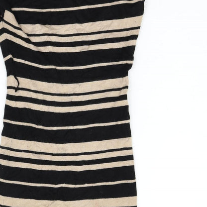 Apricot Womens Orange Striped  Jumper Dress  Size XS