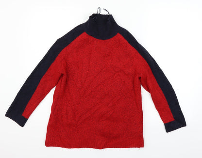 Womens UK Size S Marks and Spencer Red Pullover Jumper