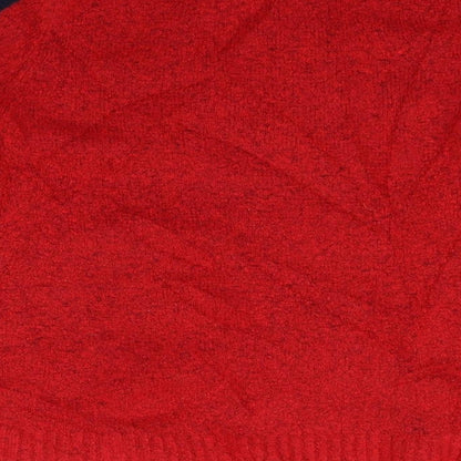Womens UK Size S Marks and Spencer Red Pullover Jumper