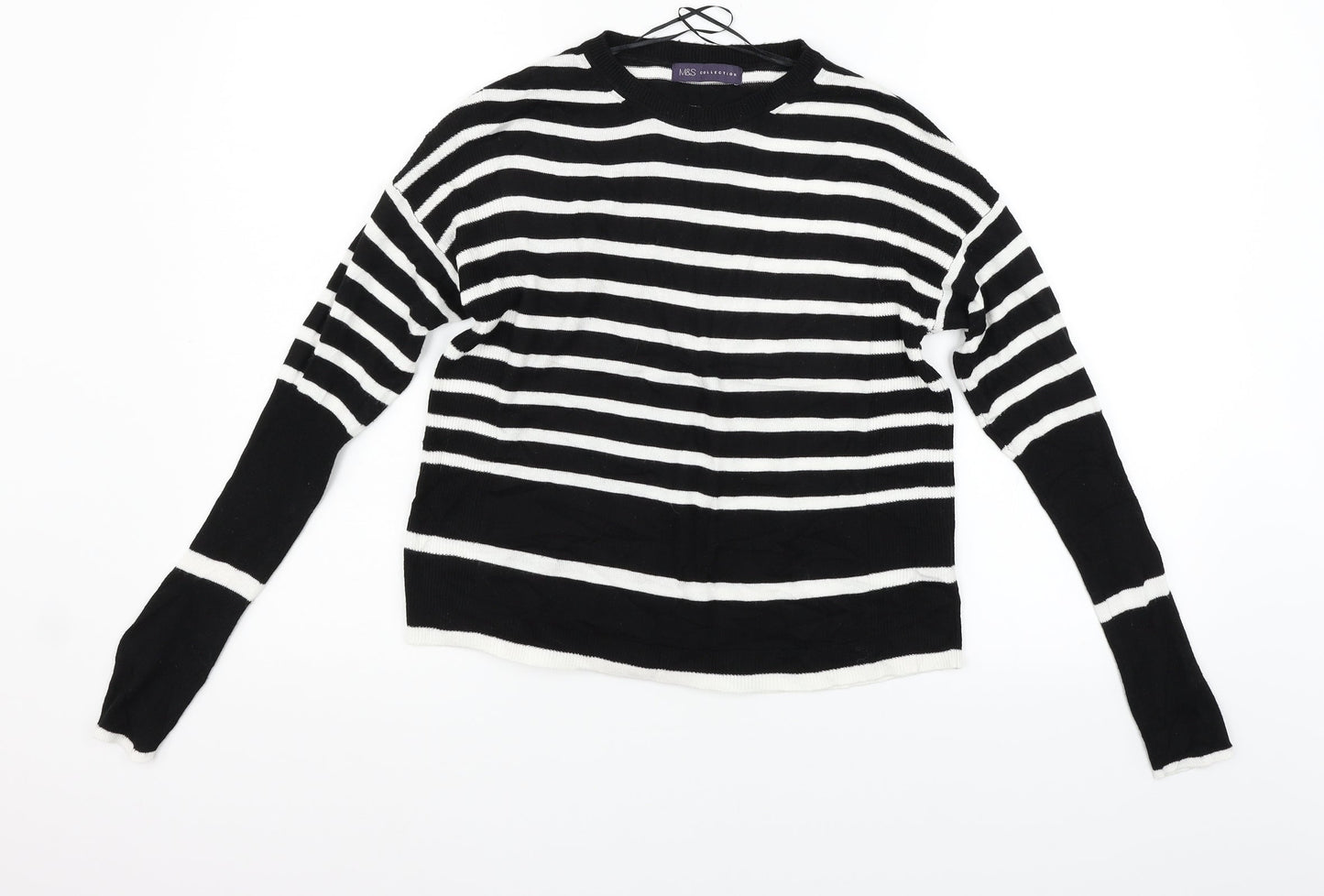 Womens UK Size 8 Marks and Spencer Black Pullover Jumper