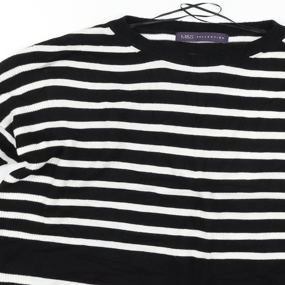 Womens UK Size 8 Marks and Spencer Black Pullover Jumper