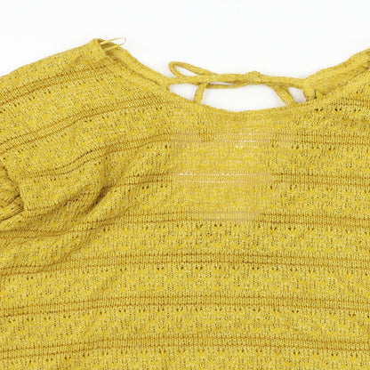 Womens UK Size 12 NEXT Yellow Pullover Jumper