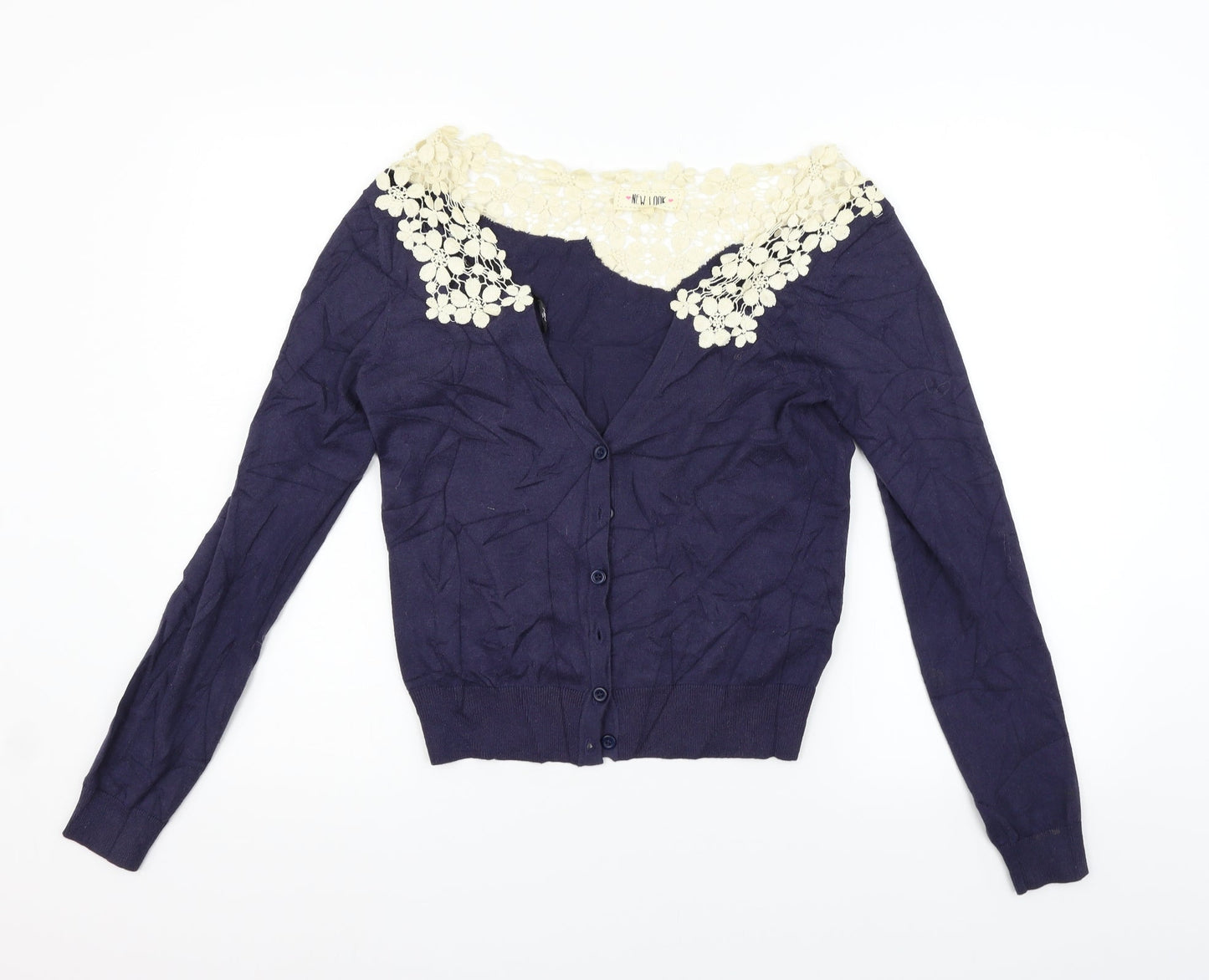 Womens UK Size M New Look Blue Pullover Jumper