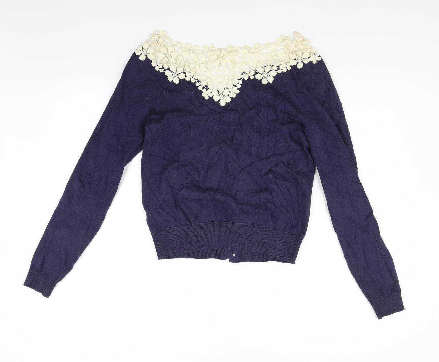 Womens UK Size M New Look Blue Pullover Jumper