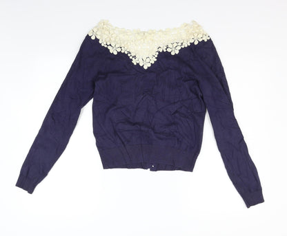 Womens UK Size M New Look Blue Pullover Jumper