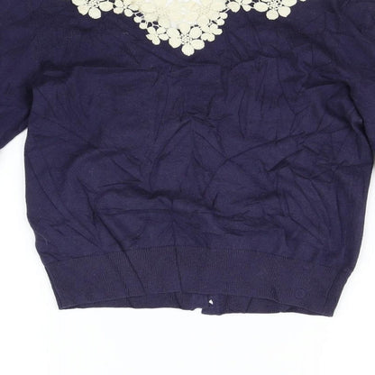 Womens UK Size M New Look Blue Pullover Jumper