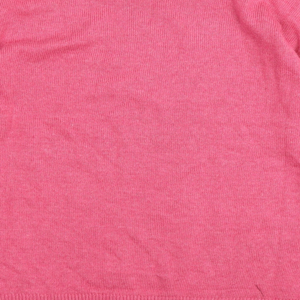 Womens UK Size 14 Love Knitwear Pink Pullover Jumper