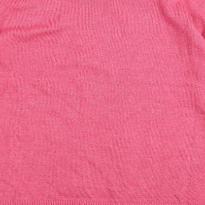 Womens UK Size 14 Love Knitwear Pink Pullover Jumper