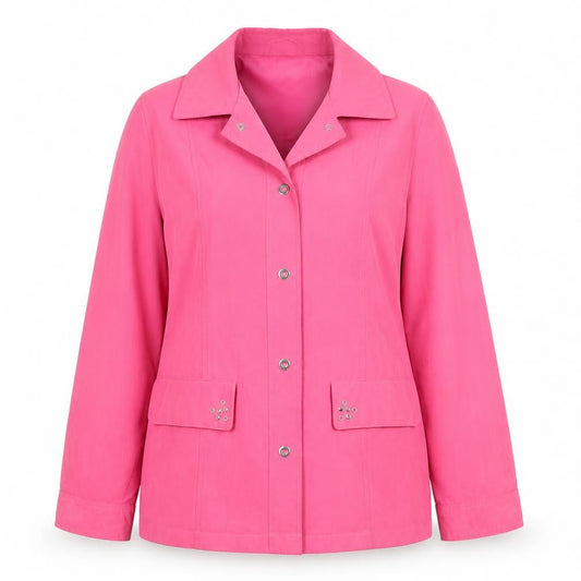 Womens UK Size 10 Klassik Pink Overcoat