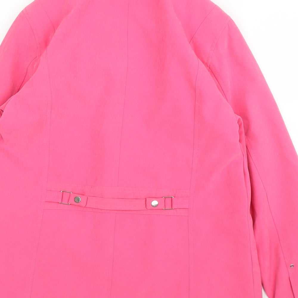 Womens UK Size 10 Klassik Pink Overcoat