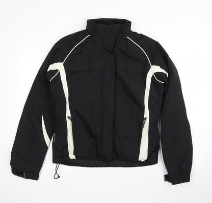 Womens UK Size 10 Parallel Black 3-in-1 Jacket