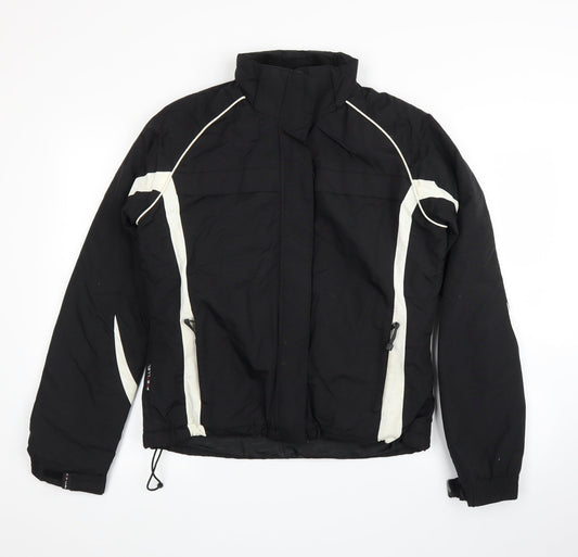 Womens UK Size 10 Parallel Black 3-in-1 Jacket