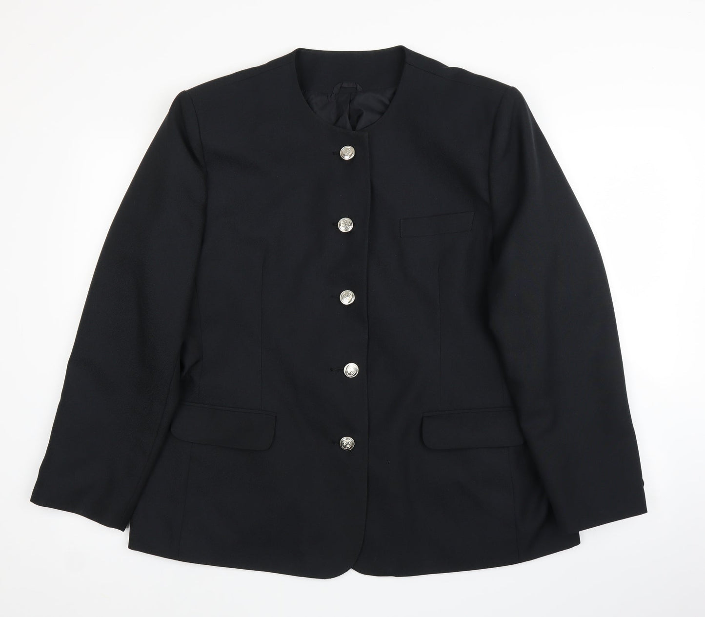 Womens UK Size 18 Preworn Regular Black Suit Jacket