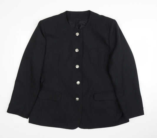 Womens UK Size 18 Preworn Regular Black Suit Jacket