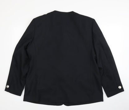 Womens UK Size 18 Preworn Regular Black Suit Jacket