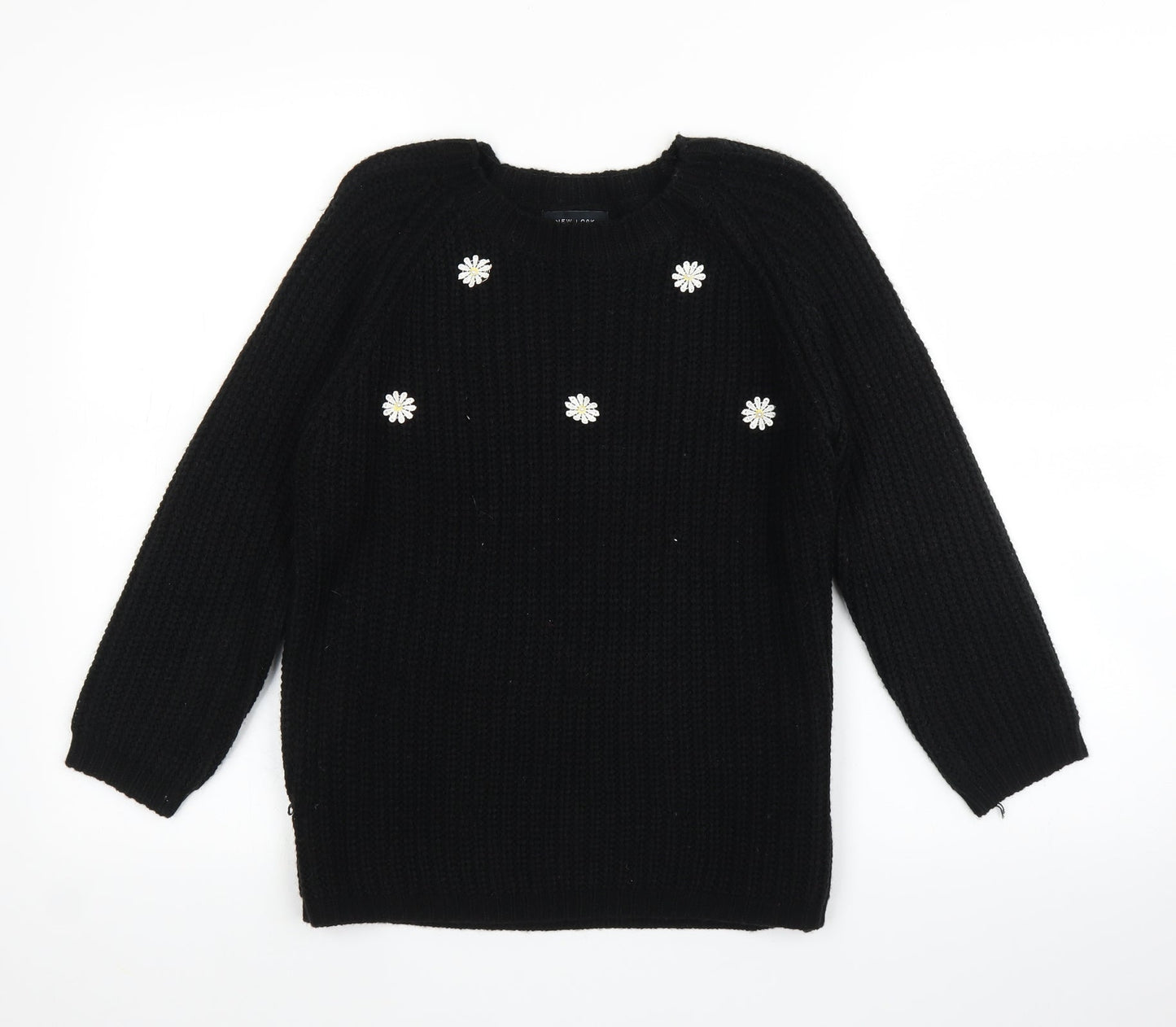 Womens UK Size 10 New Look Black Pullover Jumper