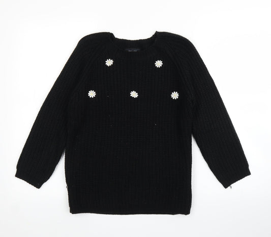 Womens UK Size 10 New Look Black Pullover Jumper