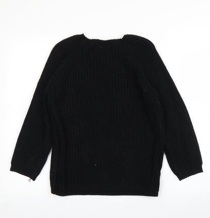 Womens UK Size 10 New Look Black Pullover Jumper