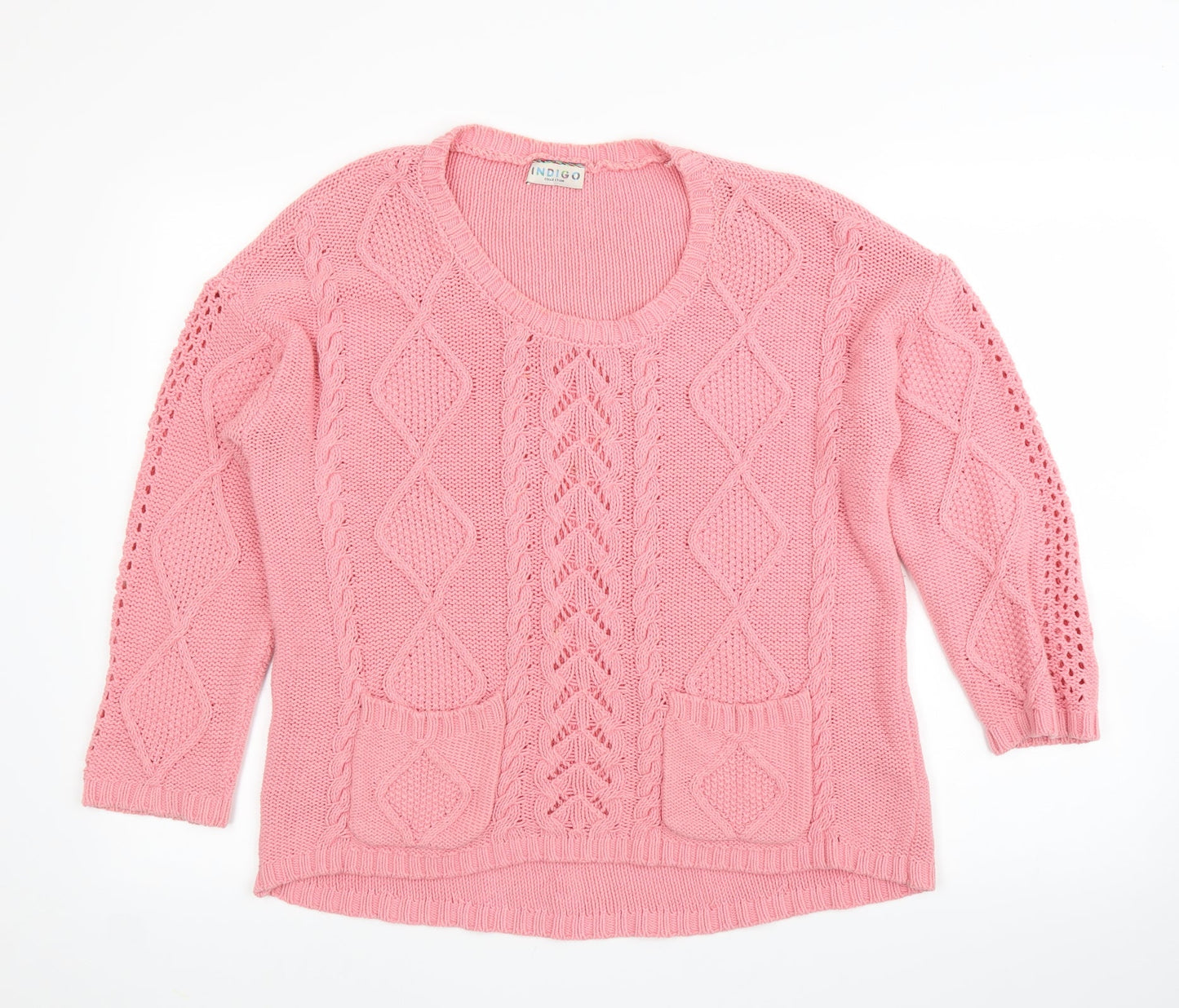 Womens UK Size 12 M&S Pink Pullover Jumper