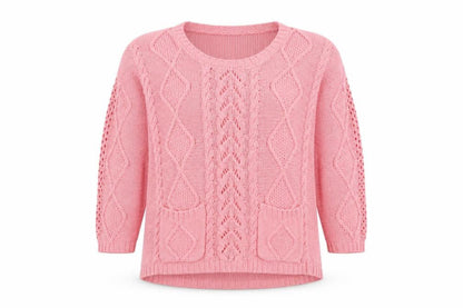 Womens UK Size 12 M&S Pink Pullover Jumper