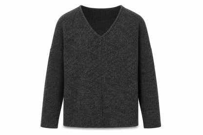 Womens UK Size 10 Nutmeg Grey Pullover Jumper