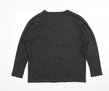 Nutmeg Womens Grey   Pullover Jumper Size 10