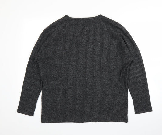 Nutmeg Womens Grey   Pullover Jumper Size 10