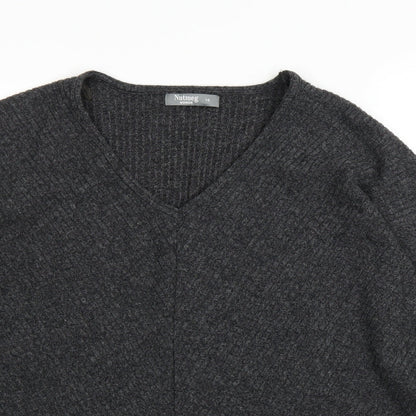 Nutmeg Womens Grey   Pullover Jumper Size 10