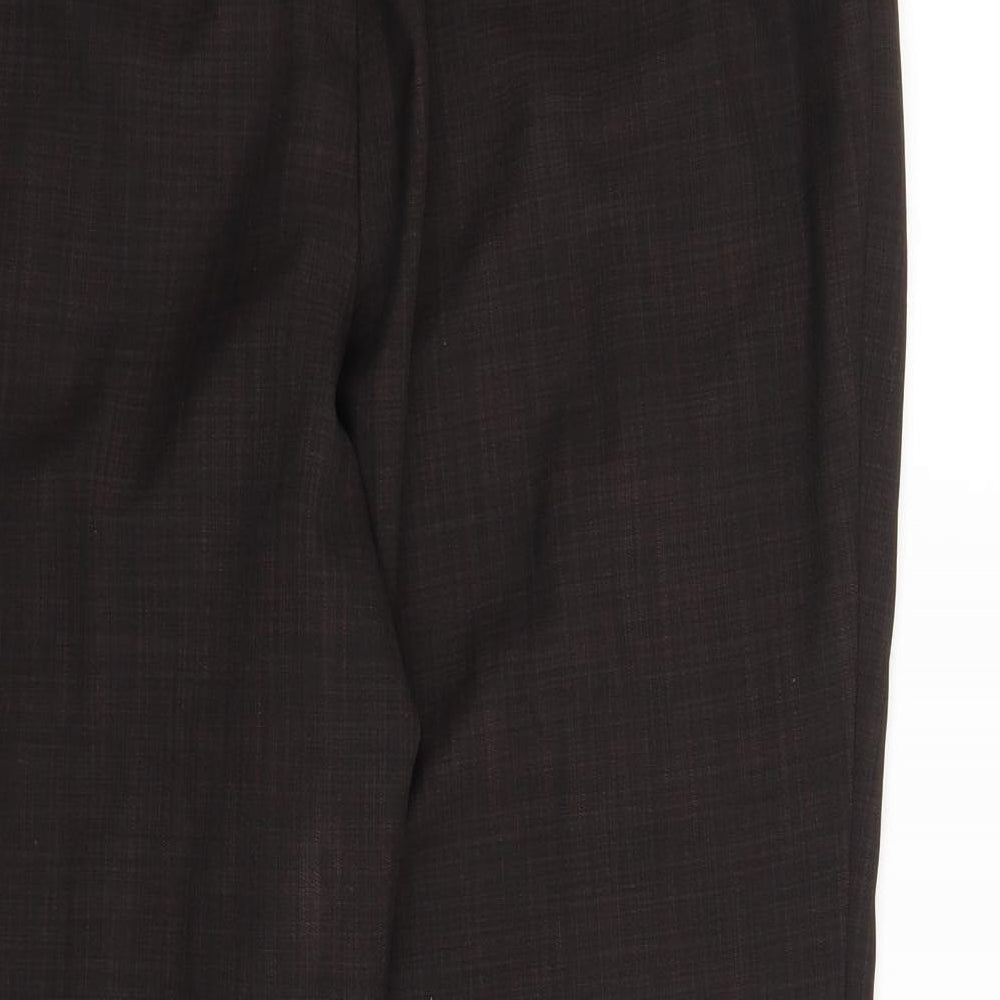 Womens UK Size 16 M&S Regular Fit Pedal Pusher Brown Trousers