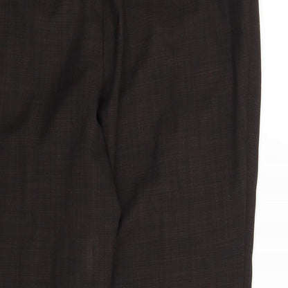 Womens UK Size 16 M&S Regular Fit Pedal Pusher Brown Trousers