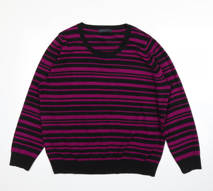 Womens UK Size 20 M&S Purple Pullover Jumper
