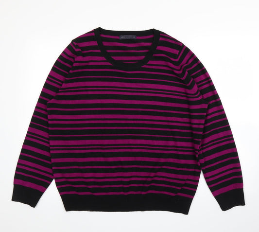 Womens UK Size 20 M&S Purple Pullover Jumper