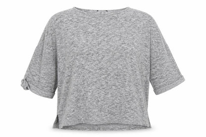 Womens UK Size L New Look Grey Basic Blouse