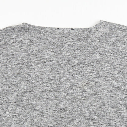 Womens UK Size L New Look Grey Basic Blouse