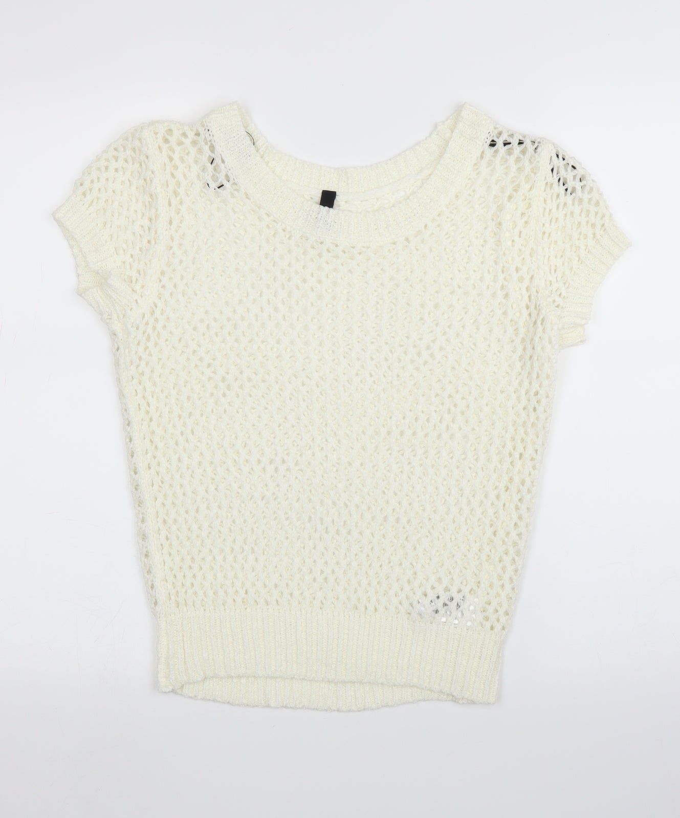 Womens UK Size 10 H&M Ivory Pullover Jumper