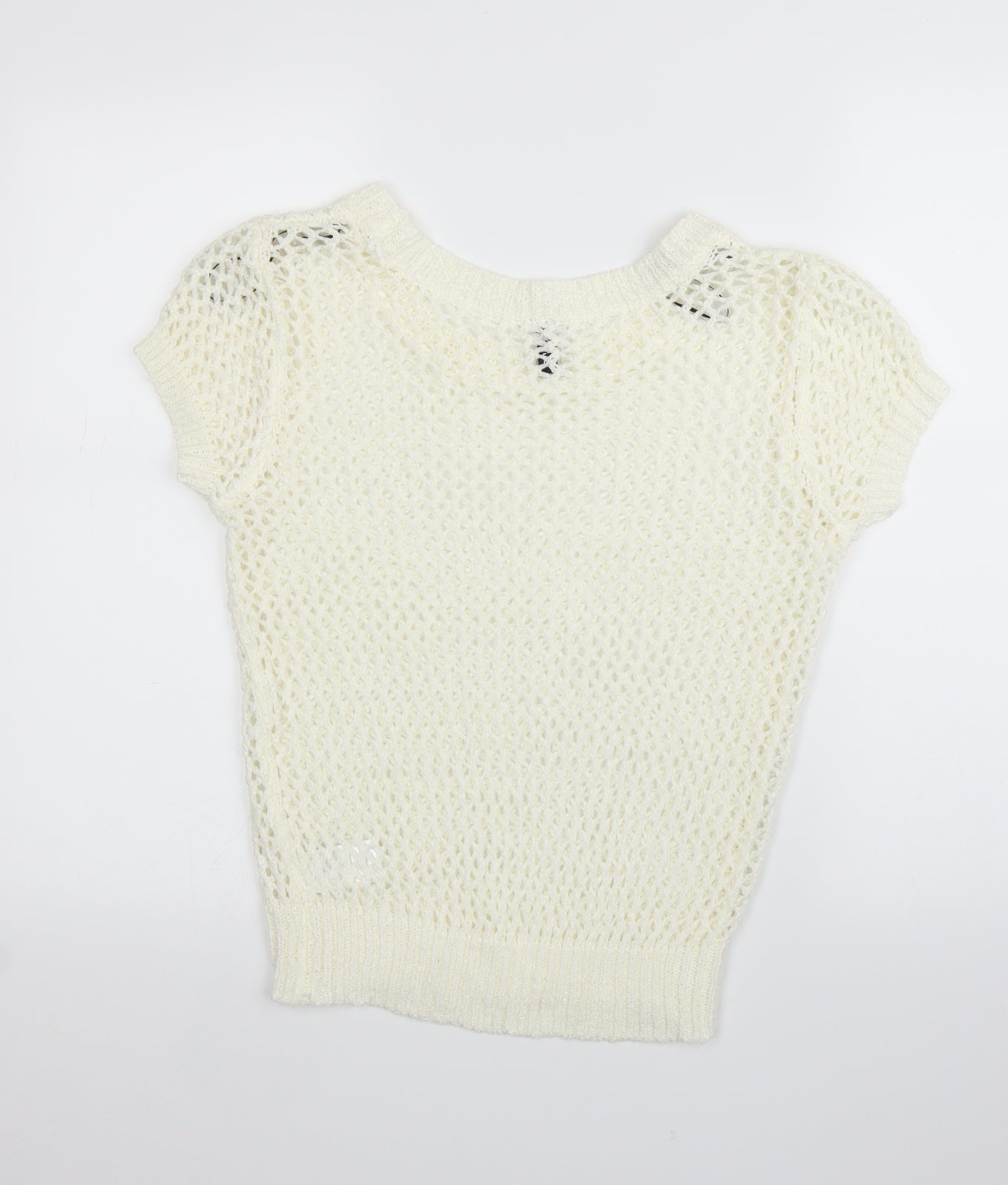 Womens UK Size 10 H&M Ivory Pullover Jumper