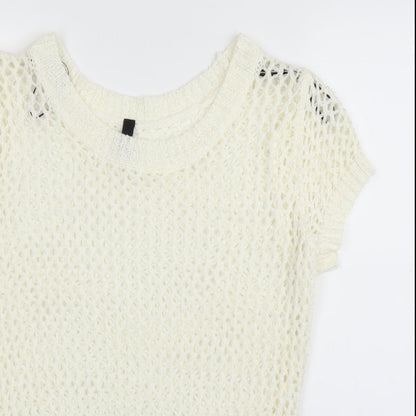 Womens UK Size 10 H&M Ivory Pullover Jumper