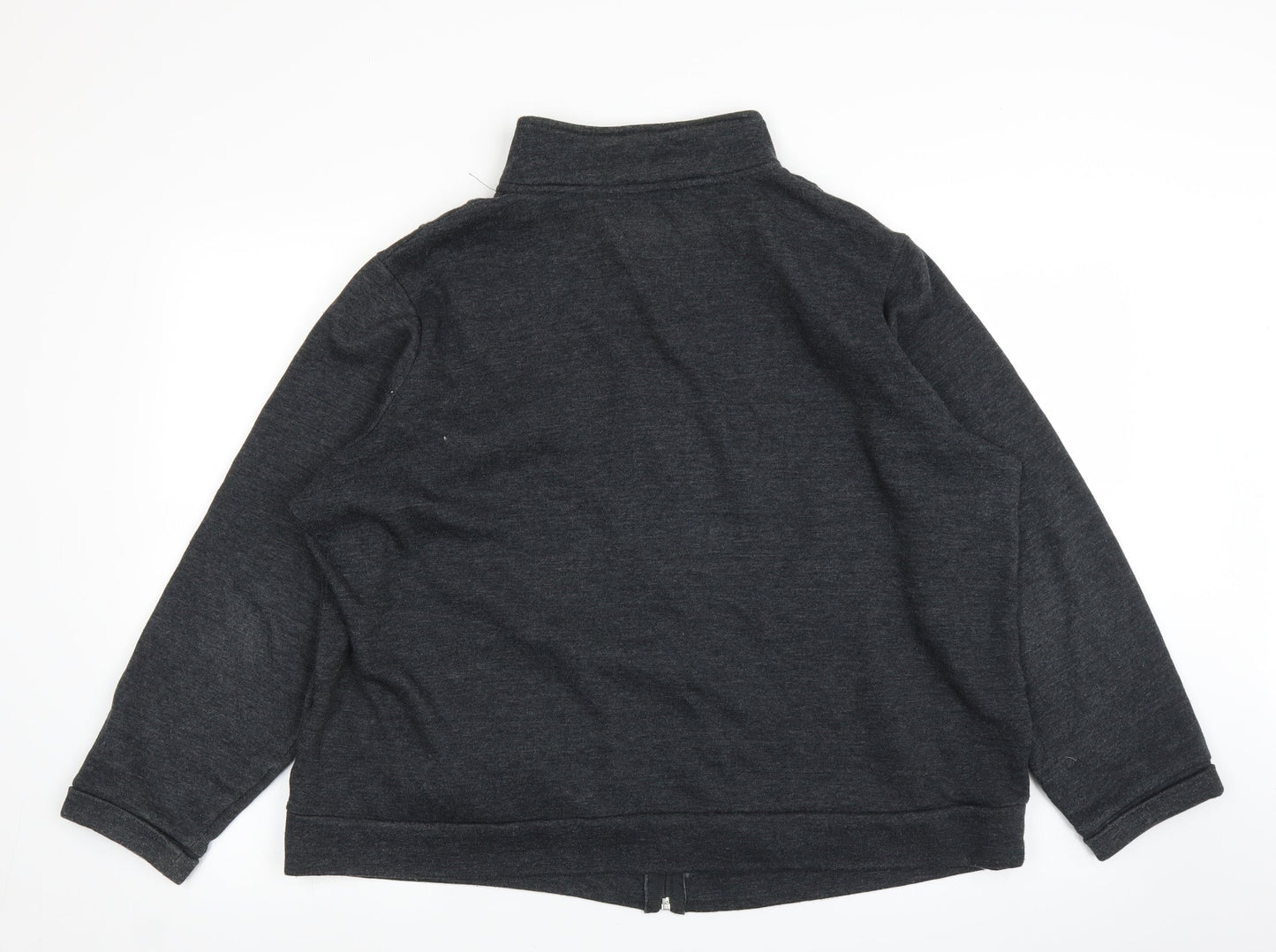 Womens UK Size L BM Grey Full Zip Jumper