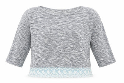 Womens UK Size L H&M Grey Basic Blouse
