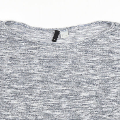 Womens UK Size L H&M Grey Basic Blouse