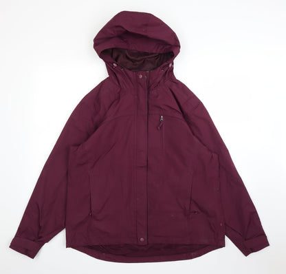 Womens UK Size L EWM Purple Rain Coat