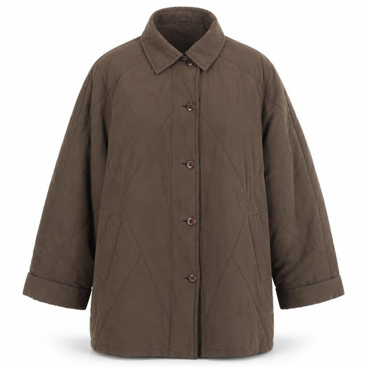 Bonmarché Womens Brown Quilted Coat Size M