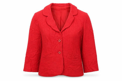 Womens UK Size 8 Precis Red Cardigan Jumper